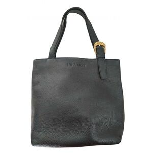 Authentic Nina Ricci Black Leather Tote Bag